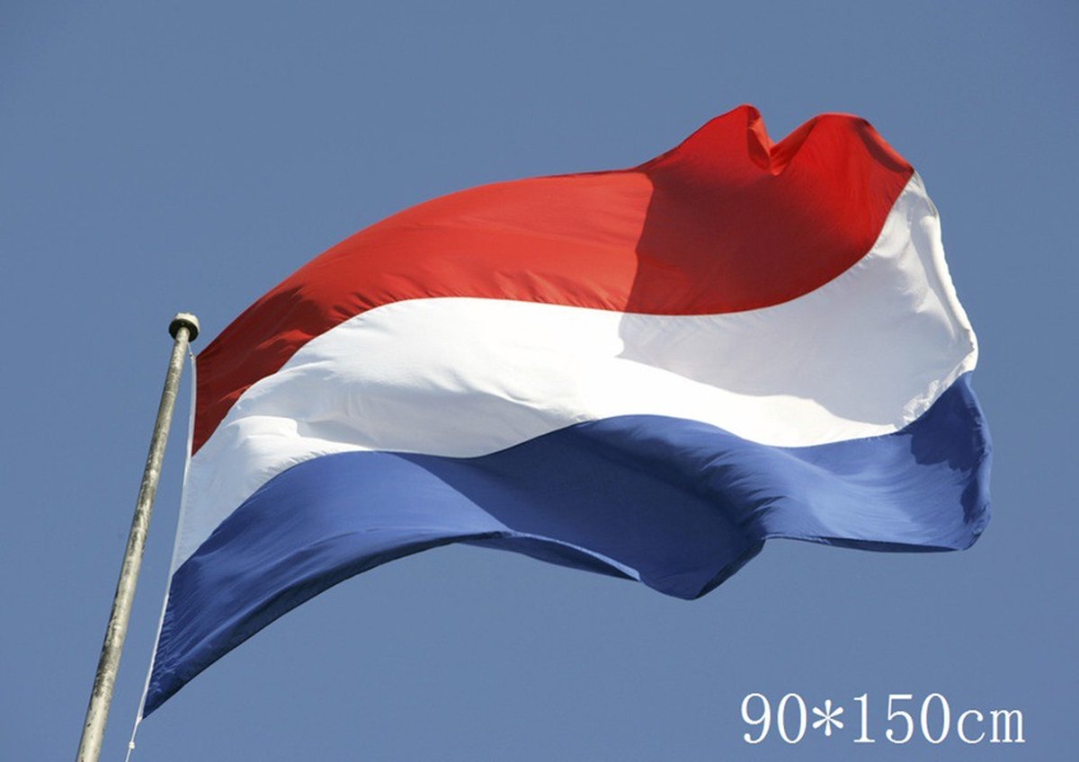 Nederlandse Vlag Nederland 150x90cm PREMIUM | Geschikt voor aan huis | Vlaggen | Koningsdag | Geslaagd